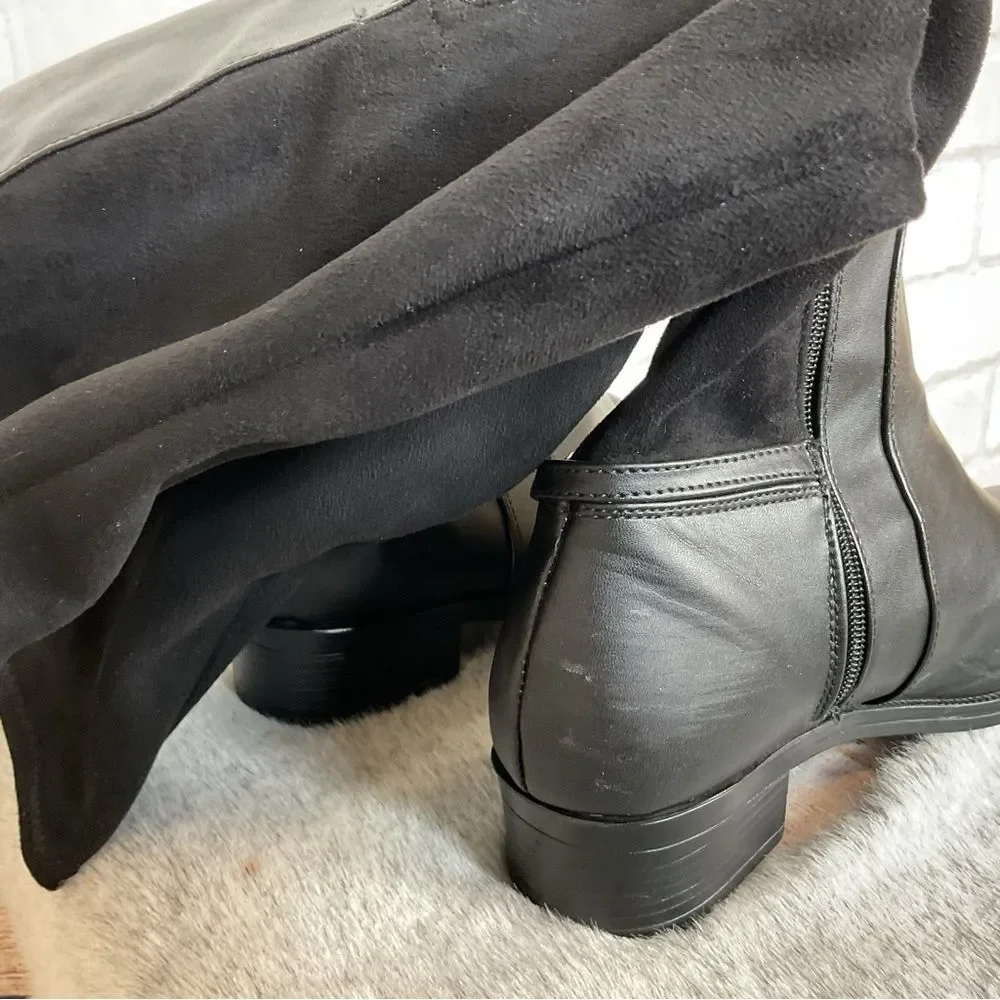 Black Knee High Riding Boots Size 5.5